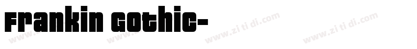 Frankin Gothic字体转换